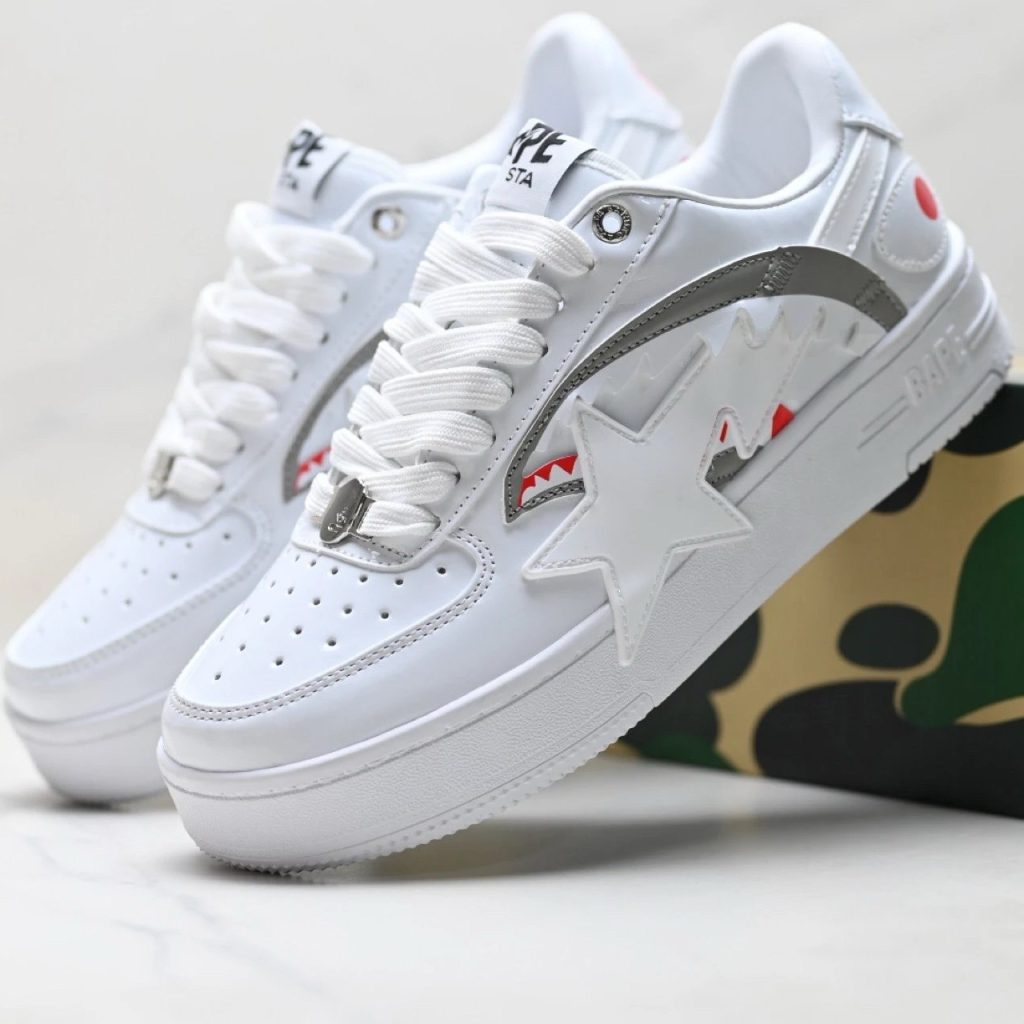BAPE x Nike Air Force Low-Top Casual Skate Shoes