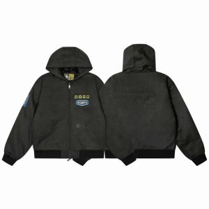 Streetwear Casual Zip-Up Hooded Jacket