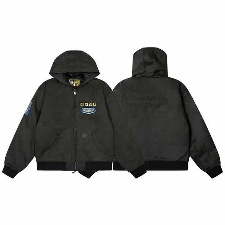 Streetwear Casual Zip-Up Hooded Jacket