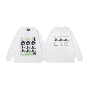 ERD Letter Graphic Washed Long Sleeve T-Shirt
