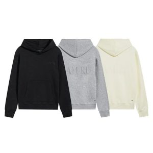 Amri Logo Embroidered Hoodie