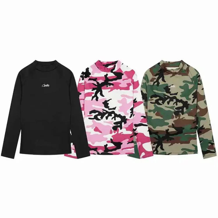 CORTEIZ Casual Letter Graphic Crewneck Long Sleeve