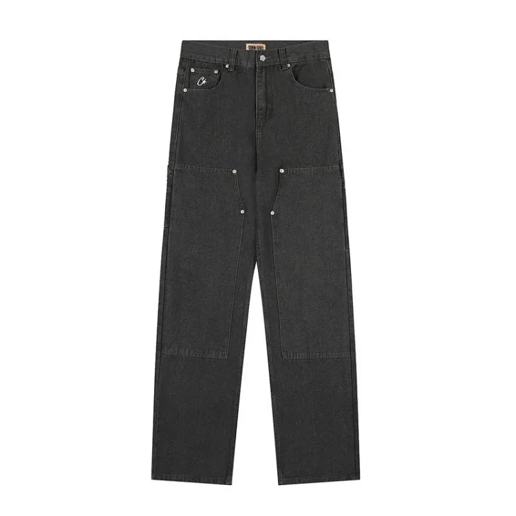 CORTEIZ High Street Hip-Hop Casual Straight Denim Jeans