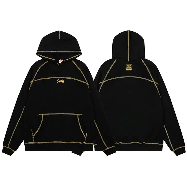 CORTEIZ Letter Print Pullover Hoodie