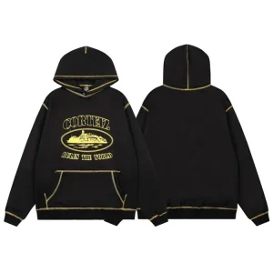 CORTEIZ Casual Letter Graphic Pullover Hoodie