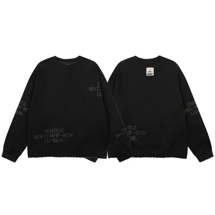 CORTEIZ Casual Letter Graphic Long Sleeve