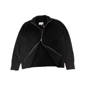 Maison Margiela Heavyweight Knit Double-Zip Jacket