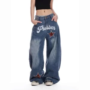 Vintage Star Embroidered Women’s Jeans