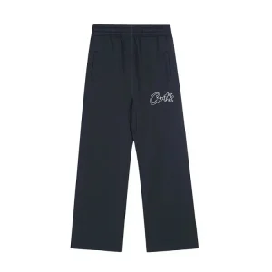 CORTEIZ Casual Letter Drawstring Straight Pants