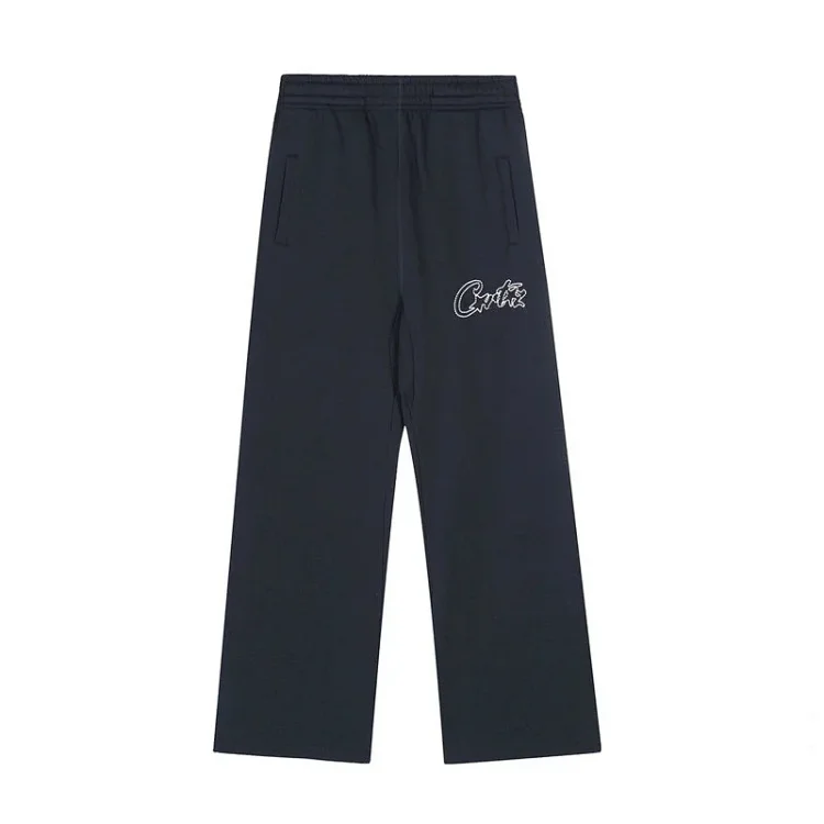CORTEIZ Casual Letter Drawstring Straight Pants