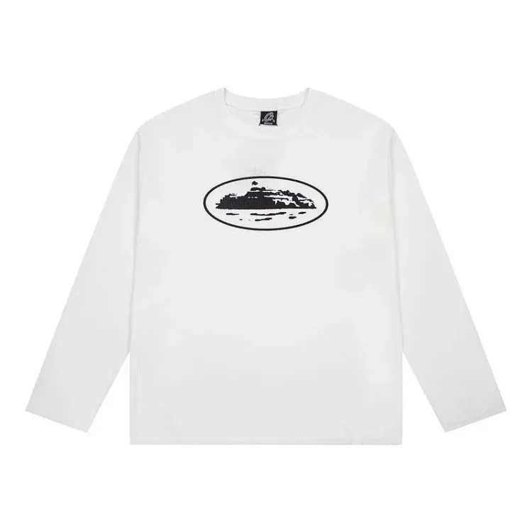 CORTEIZ Letter Color-Block Long Sleeve T-Shirt