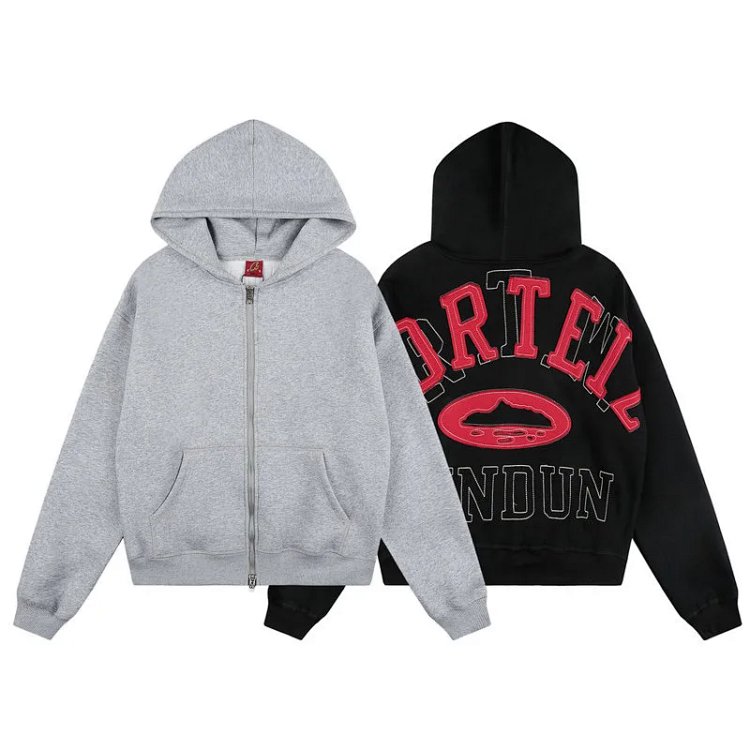 CORTEIZ Hip-Hop Zip-Up Hoodie