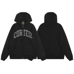 Streetwear CORTEIZ Hip-Hop Zip-Up Hoodie