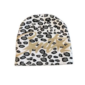 New Leopard Jacquard Hip-Hop Warm Knit Beanie