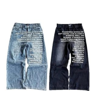 New Washed Hip-Hop Casual Straight Pants