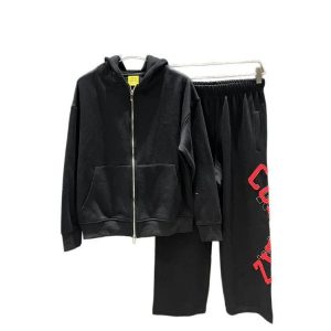 CORTEIZ Letter Embroidered Hoodie Set