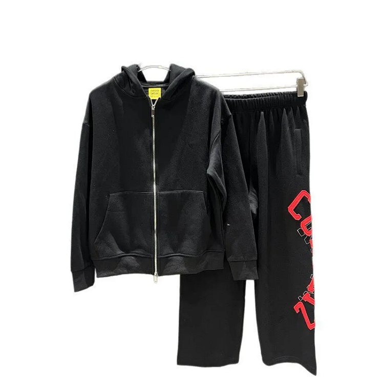 CORTEIZ Letter Embroidered Hoodie Set