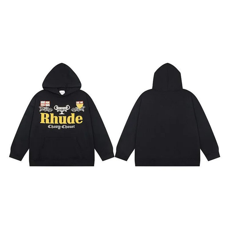 RHUDE Letter Print Hoodie