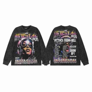 Hell Star Classic Letter T-Shirt