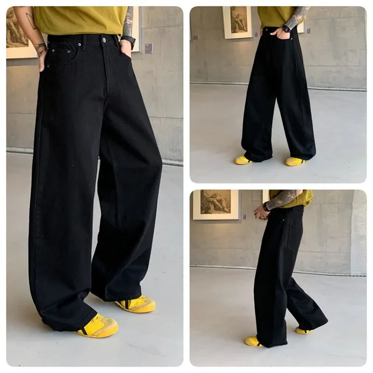 Streetwear Black Washed Jeans
