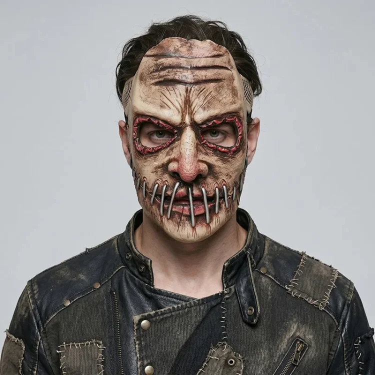Halloween Half-Face Horror Nail Mask