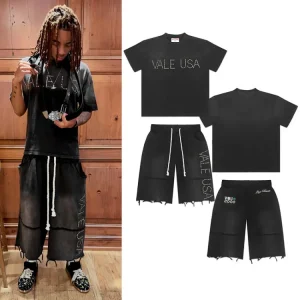 VA Washed Rhinestone Distressed Set