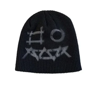 Halloween Funny Spray-Painted Knit Beanie