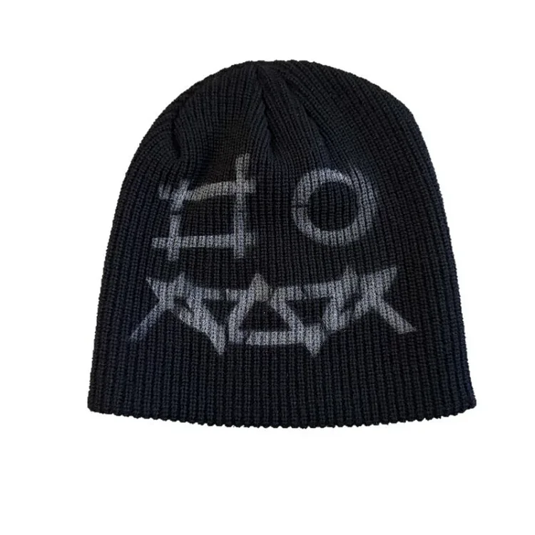 Halloween Funny Spray-Painted Knit Beanie
