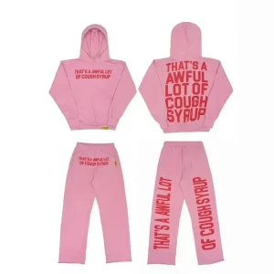 Vintage Letter Print Hip-Hop Hoodie Set