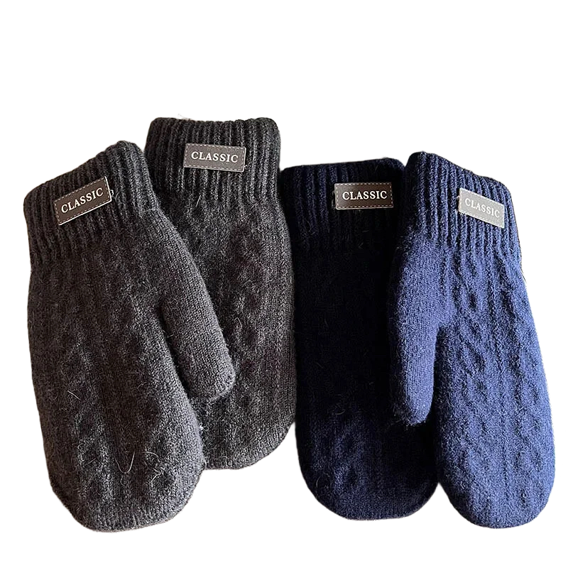 Winter Warm Cold-Proof Thick Fleece-Lined Mittens